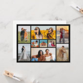 Carte Créez votre propre 9 photo Collage de voeux (Devant/Arrière en situation)