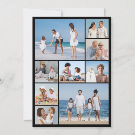 Carte Créez votre propre 9 photo Collage de voeux (Devant)