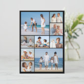 Carte Créez votre propre 9 photo Collage de voeux (Debout devant)