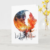 Carte Créez votre propre arbre de lune brûlante (Fleur jaune)