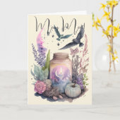 Carte Créez votre propre automne mystique (Fleur jaune)