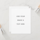 Carte Créez votre propre blanc  (Devant/Arrière en situation)