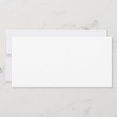 Carte Créez votre propre blanc (Dos)