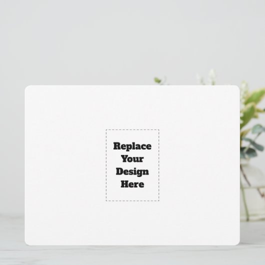 Carte Créez votre propre blanc (Debout devant)