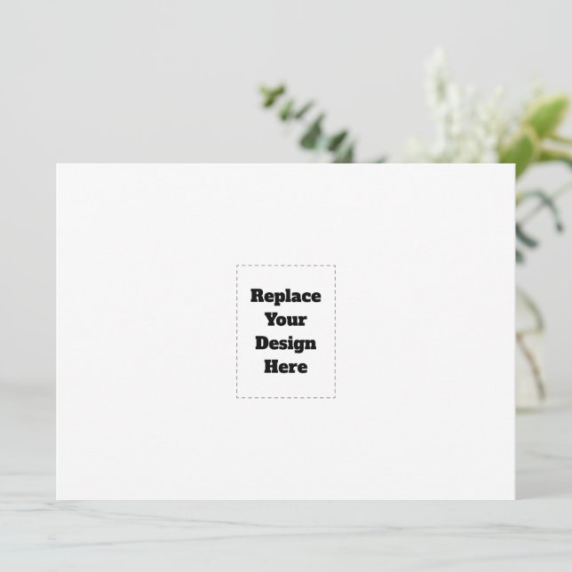 Carte Créez votre propre blanc  (Debout devant)