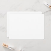 Carte Créez votre propre blanc (Devant/Arrière en situation)