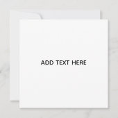 Carte Créez Votre Propre Blanc (Devant)