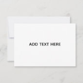 Carte Créez votre propre blanc (Devant)