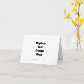 Carte Créez votre propre blanc  (Fleur jaune)