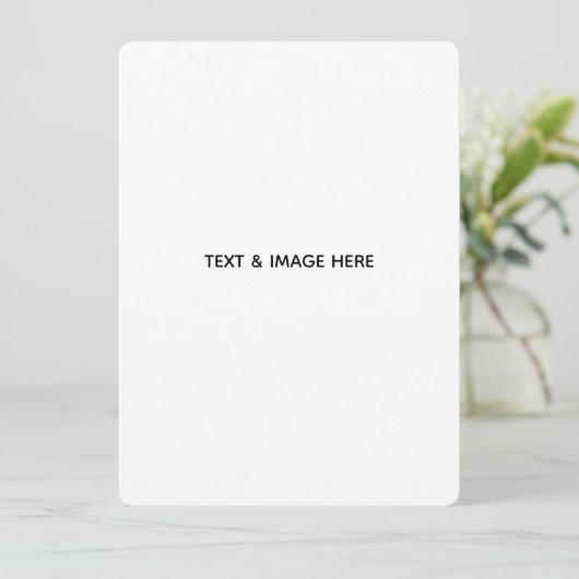 Carte Créez votre propre blanc (Debout devant)