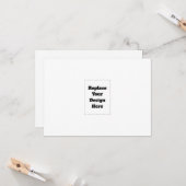 Carte Créez votre propre blanc  (Devant/Arrière en situation)