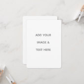 Carte Créez votre propre blanc  (Devant/Arrière en situation)