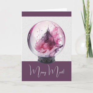 Carte Créez Votre Propre Boule de Cristal Rose