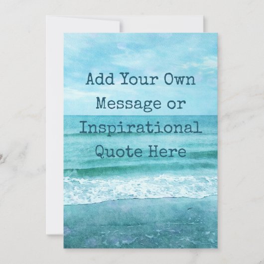 Carte Créez Votre Propre Citation Inspirante Motivationn (Devant)