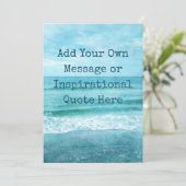 Carte Créez Votre Propre Citation Inspirante Motivationn (Debout devant)