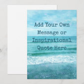 Carte Créez Votre Propre Citation Inspirante Motivationn (Devant / Derrière)