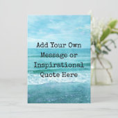 Carte Créez Votre Propre Citation Inspirante Motivationn (Debout devant)