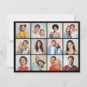 Carte Créez Votre Propre Collage de 12 Photos (Devant)