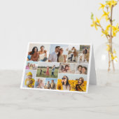 Carte Créez Votre Propre Collage De 12 Photos (Fleur jaune)
