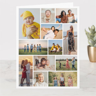 Carte Créez votre propre collage de 12 photos