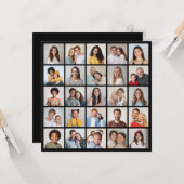 Carte Créez votre propre collage de 25 photos (Devant/Arrière en situation)