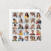 Carte Créez votre propre collage de 25 photos (Devant/Arrière en situation)