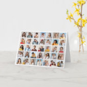 Carte Créez votre propre collage de 35 photos (Fleur jaune)
