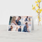 Carte Créez votre propre collage de 5 photos (Fleur jaune)