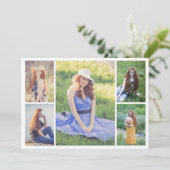 Carte Créez votre propre collage de 5 photos (Debout devant)