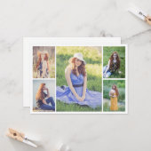 Carte Créez votre propre collage de 5 photos (Devant/Arrière en situation)