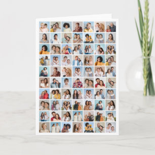 Carte Créez Votre Propre Collage de 70 Photos