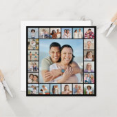 Carte Créez votre propre collage photo 21 (Devant/Arrière en situation)