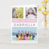 Carte Créez Votre Propre Collage Photo N'Importe Quel Âg (Fleur jaune)