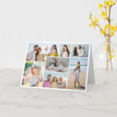 Carte Créez votre propre collection de 8 photos pliée (Fleur jaune)