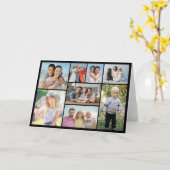 Carte Créez votre propre collection de 8 photos pliée (Fleur jaune)