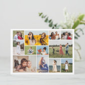 Carte Créez votre propre collection de photos 12 voeux (Debout devant)