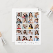 Carte Créez votre propre collection de photos 20 (Devant/Arrière en situation)