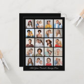 Carte Créez votre propre collection de photos 20 Ajouter (Devant/Arrière en situation)