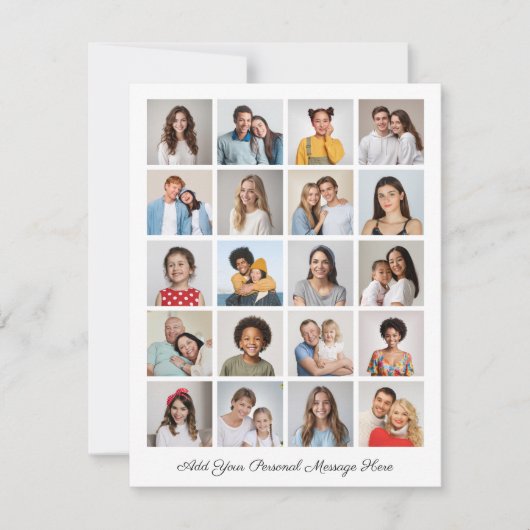 Carte Créez votre propre collection de photos 20 Ajouter (Devant)