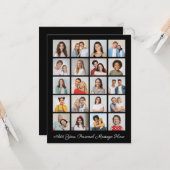 Carte Créez votre propre collection de photos 20 Ajouter (Devant/Arrière en situation)