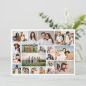 Carte Créez votre propre collection de photos 20 salutat (Debout devant)
