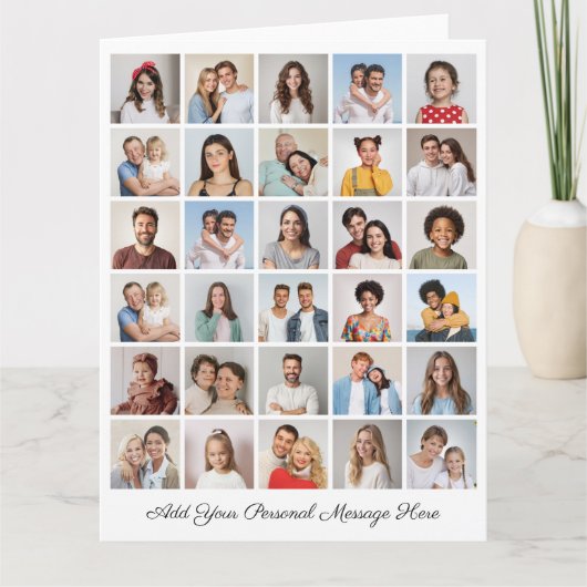 Carte Créez votre propre collection de photos 30 Ajouter (Devant)