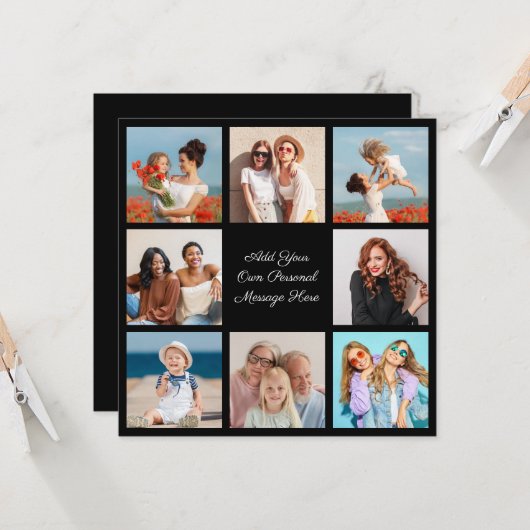 Carte Créez votre propre collection de photos 8 Ajouter (Devant/Arrière en situation)