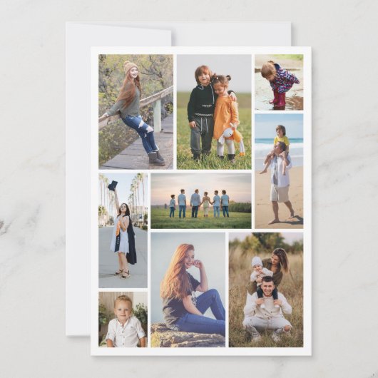 Carte Créez votre propre collection de photos 9 (Devant)