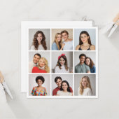 Carte Créez votre propre collection de photos 9 (Devant/Arrière en situation)