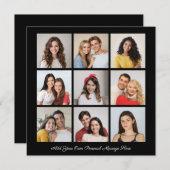 Carte Créez votre propre collection de photos 9 Ajouter  (Devant / Derrière)