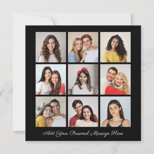 Carte Créez votre propre collection de photos 9 Ajouter (Devant)