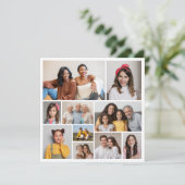 Carte Créez votre propre collection de photos de 10 voeu (Debout devant)