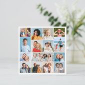 Carte Créez votre propre collection de photos de 15 voeu (Debout devant)
