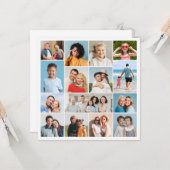 Carte Créez votre propre collection de photos de 15 voeu (Devant/Arrière en situation)